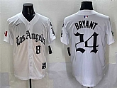 Men's Los Angeles Dodgers Front #8 Back #24 Kobe Bryant White Mexico 2025 LA Gothic Style With Fernando Patch Vapor Premier Limited Stitched Jersey,baseball caps,new era cap wholesale,wholesale hats
